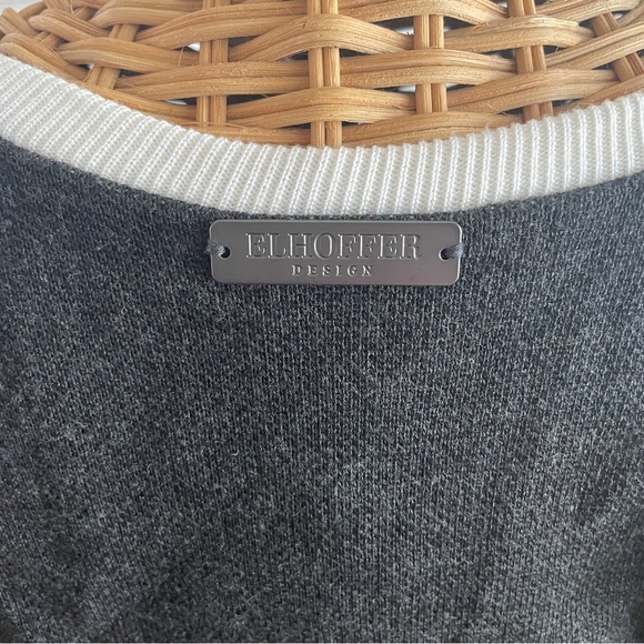 Elhoffer bell sleeve crop goth cardigan M - Picture 8 of 13